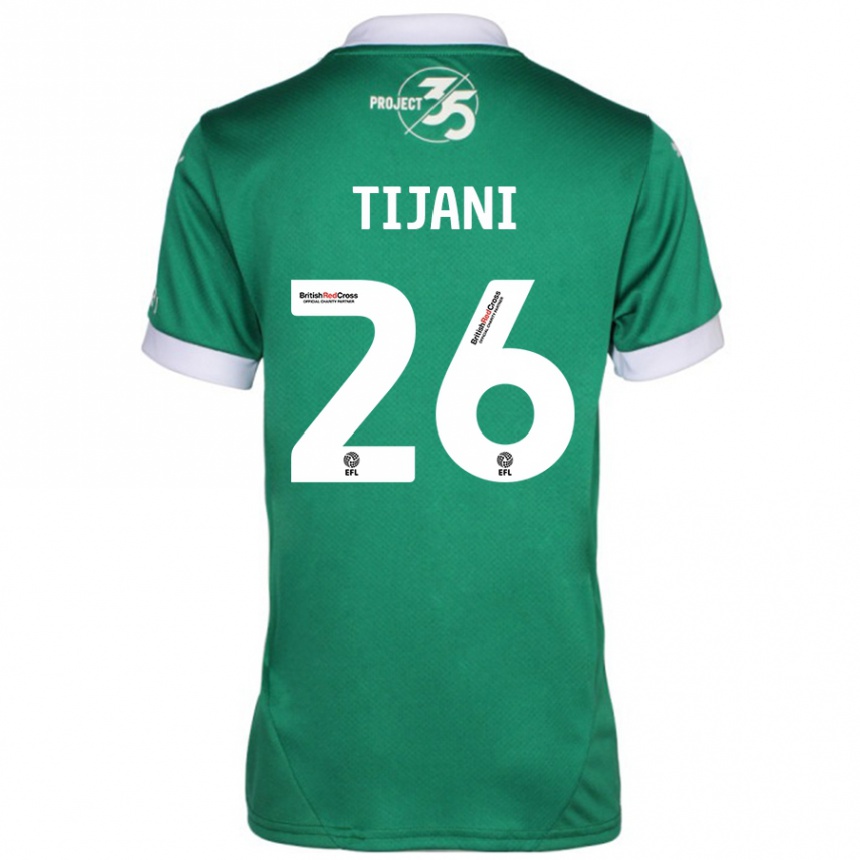 Moteriškas Muhamed Tijani #26 Žalia Balta Namų Marškinėliai 2024/25 T-Shirt