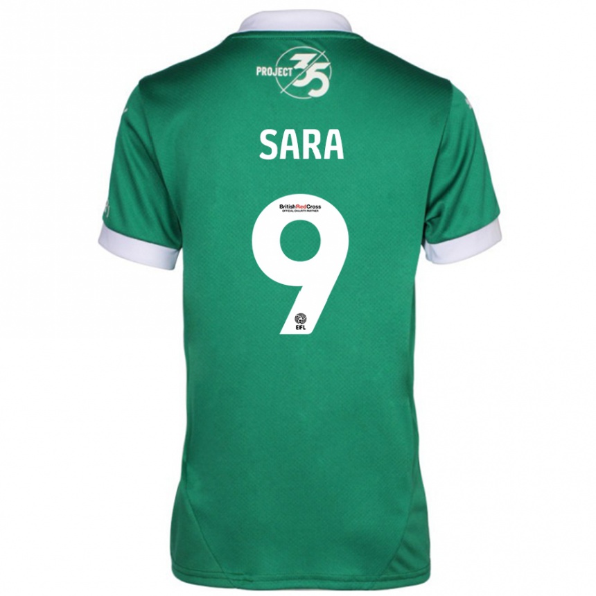 Moteriškas Ellie Sara #9 Žalia Balta Namų Marškinėliai 2024/25 T-Shirt