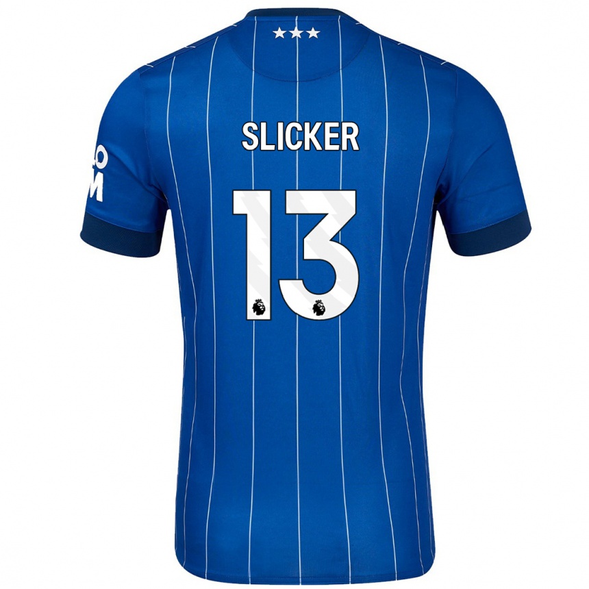 Moteriškas Cieran Slicker #13 Tamsiai Mėlyna Namų Marškinėliai 2024/25 T-Shirt