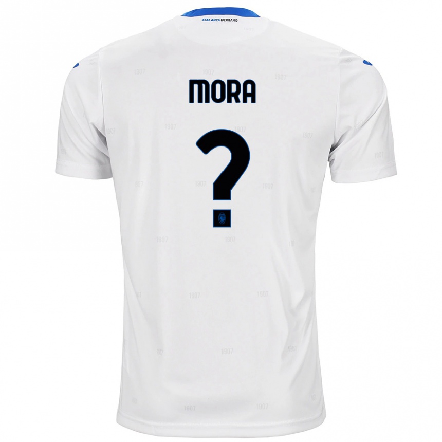 Moteriškas Christian Mora #0 Baltas Išvykos Marškinėliai 2024/25 T-Shirt