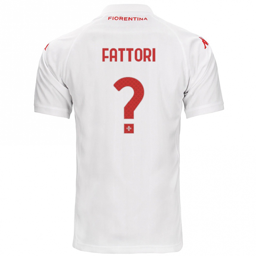 Moteriškas Filippo Fattori #0 Baltas Išvykos Marškinėliai 2024/25 T-Shirt