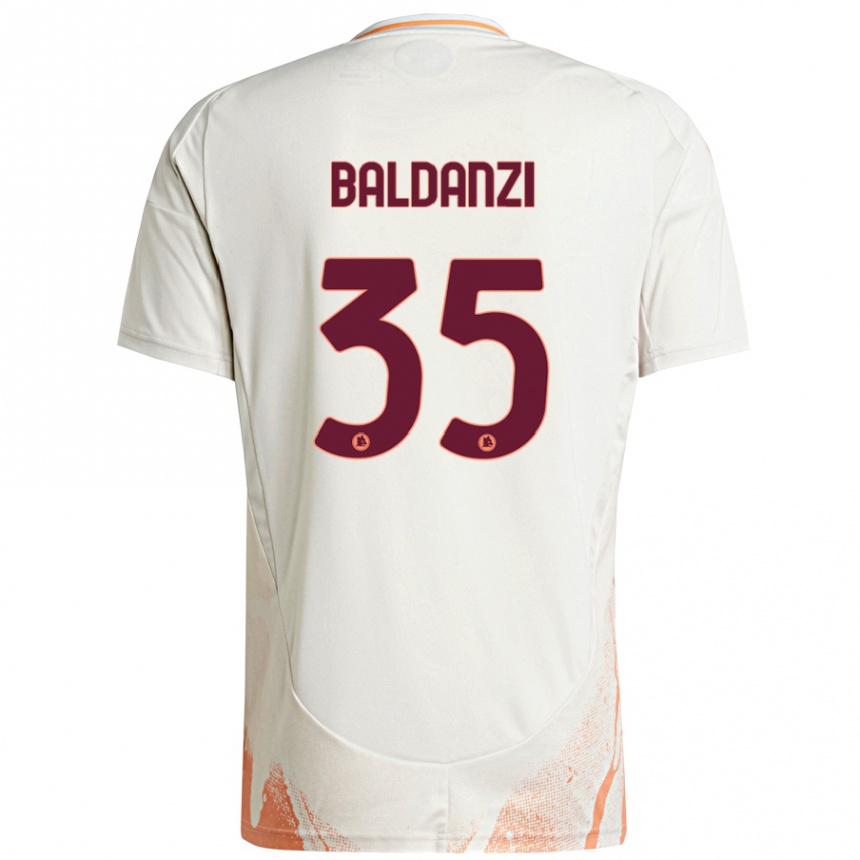 Moteriškas Tommaso Baldanzi #35 Kreminė Balta Oranžinė Išvykos Marškinėliai 2024/25 T-Shirt