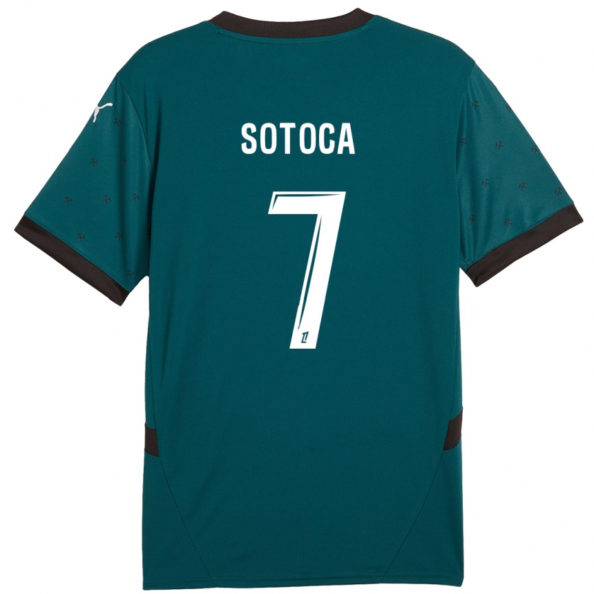 Moteriškas Florian Sotoca #7 Tamsiai Žalia Išvykos Marškinėliai 2024/25 T-Shirt