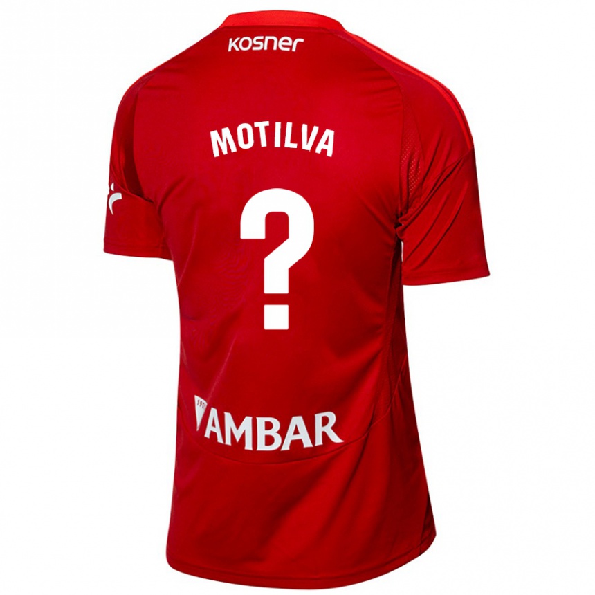 Moteriškas Adrián Motilva #0 Balta Mėlyna Išvykos Marškinėliai 2024/25 T-Shirt