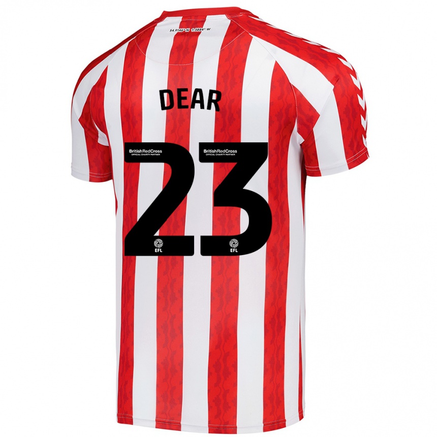 Vaikiškas Jenna Dear #23 Raudona Balta Namų Marškinėliai 2024/25 T-Shirt