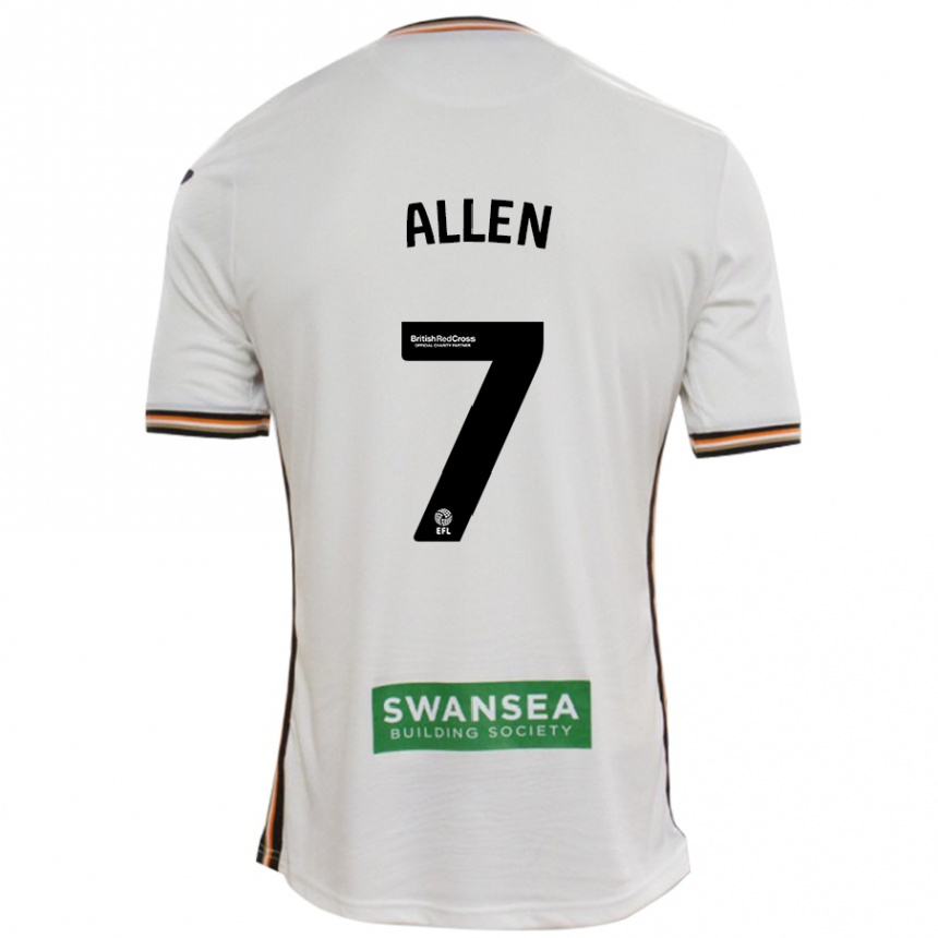 Vaikiškas Joe Allen #7 Baltas Namų Marškinėliai 2024/25 T-Shirt