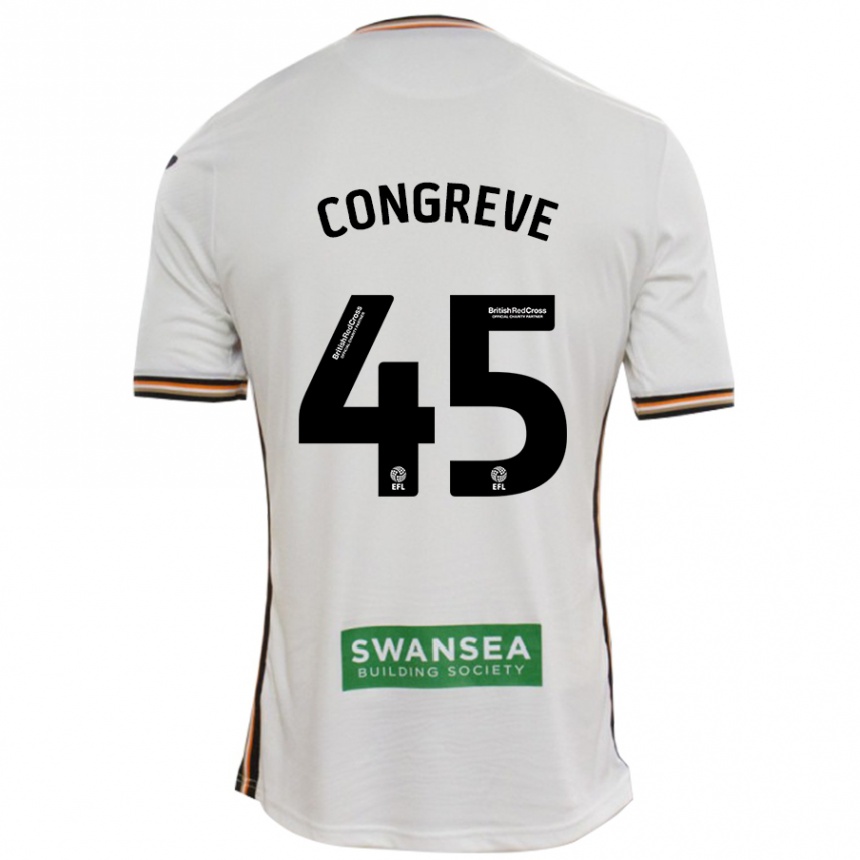 Vaikiškas Cameron Congreve #45 Baltas Namų Marškinėliai 2024/25 T-Shirt