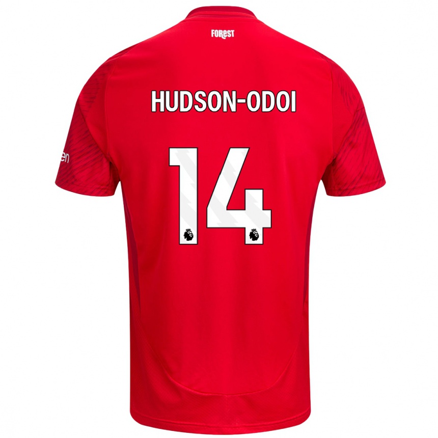 Vaikiškas Callum Hudson-Odoi #14 Raudona Balta Namų Marškinėliai 2024/25 T-Shirt