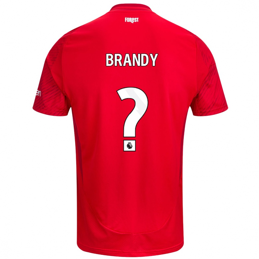 Vaikiškas Taeneal Brandy #0 Raudona Balta Namų Marškinėliai 2024/25 T-Shirt