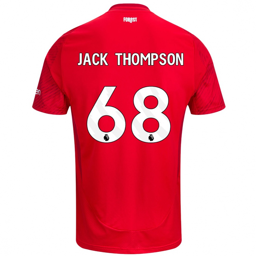 Vaikiškas Jack Thompson #68 Raudona Balta Namų Marškinėliai 2024/25 T-Shirt