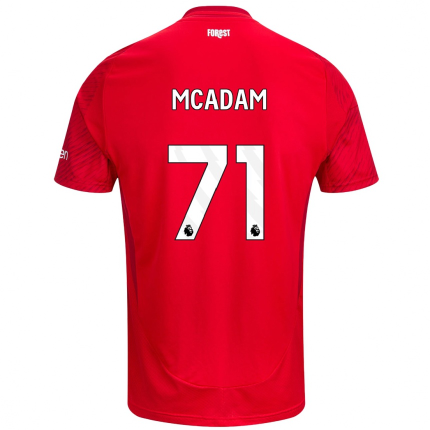 Vaikiškas Kyle Mcadam #71 Raudona Balta Namų Marškinėliai 2024/25 T-Shirt