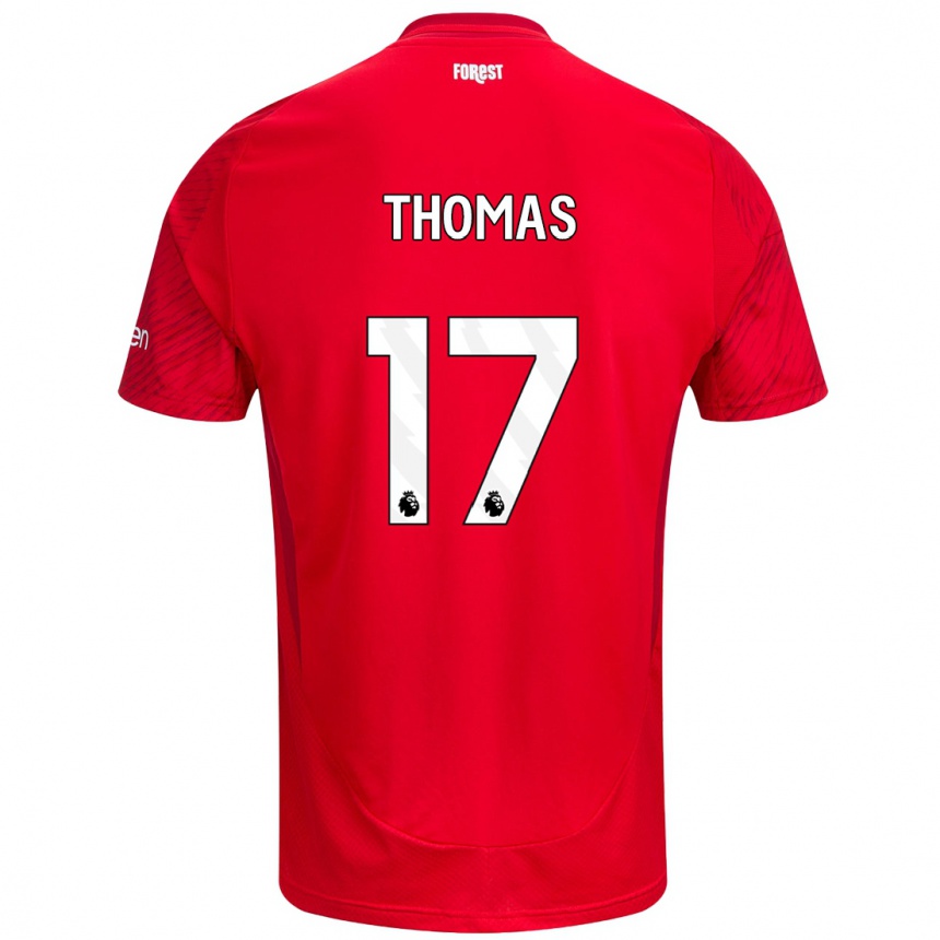 Vaikiškas Freya Thomas #17 Raudona Balta Namų Marškinėliai 2024/25 T-Shirt