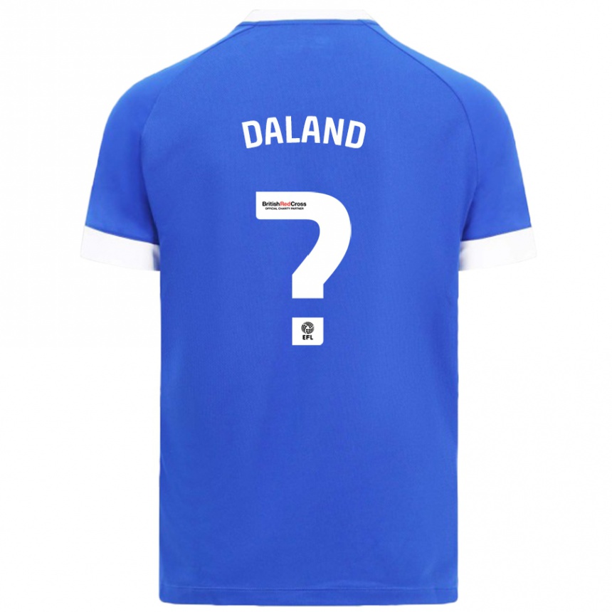 Vaikiškas Jesper Daland #0 Dangaus Mėlyna Namų Marškinėliai 2024/25 T-Shirt