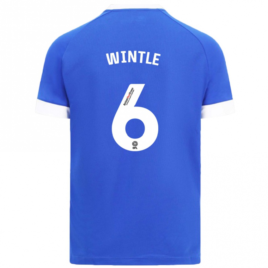 Vaikiškas Ryan Wintle #6 Dangaus Mėlyna Namų Marškinėliai 2024/25 T-Shirt