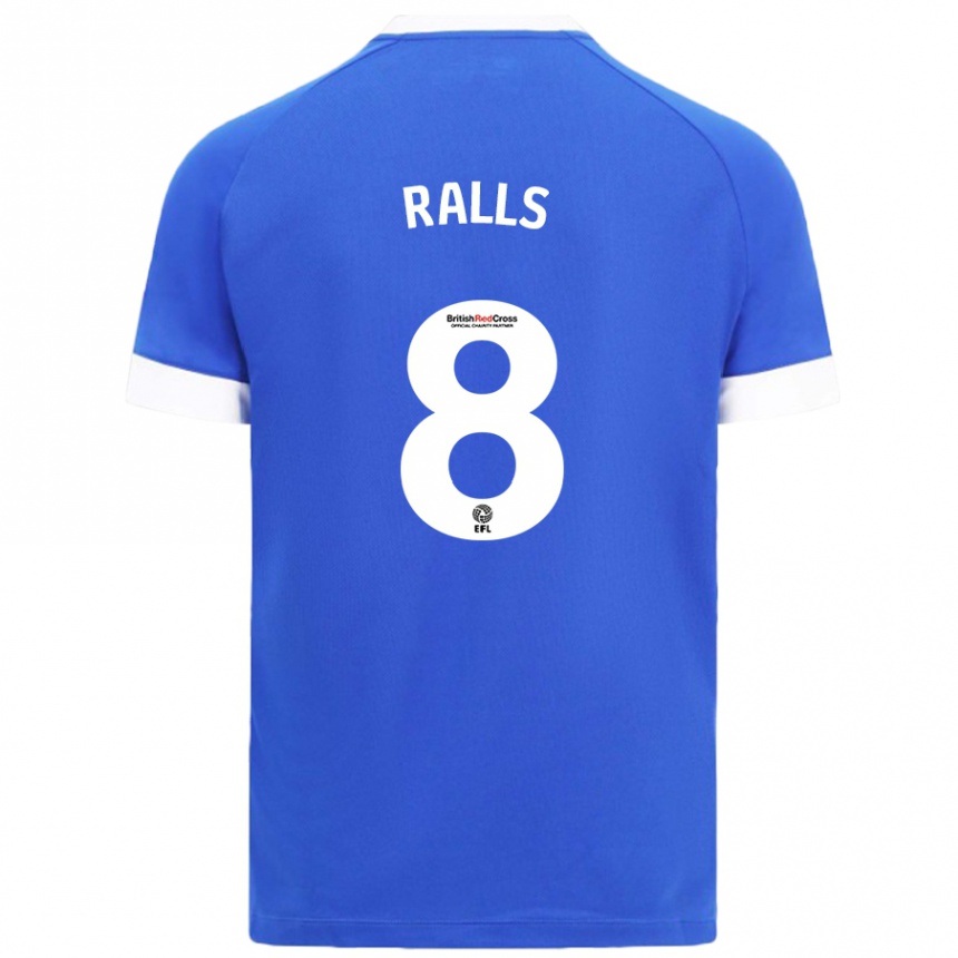 Vaikiškas Joe Ralls #8 Dangaus Mėlyna Namų Marškinėliai 2024/25 T-Shirt