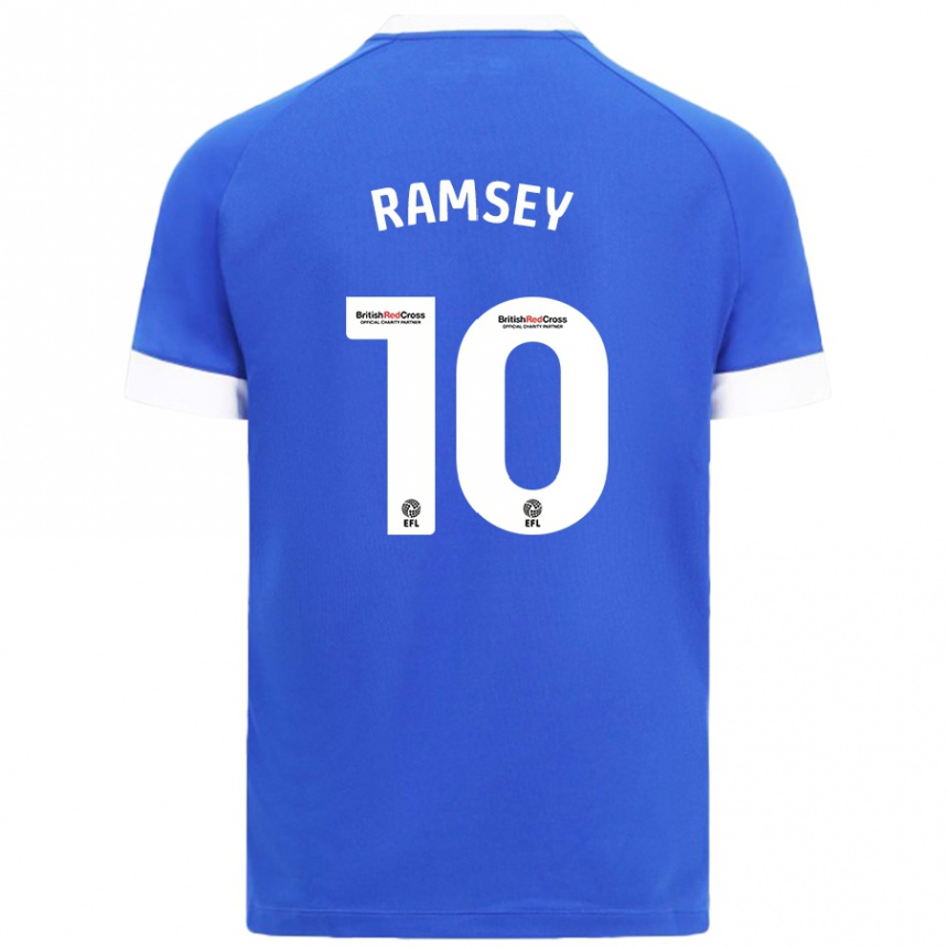 Vaikiškas Aaron Ramsey #10 Dangaus Mėlyna Namų Marškinėliai 2024/25 T-Shirt