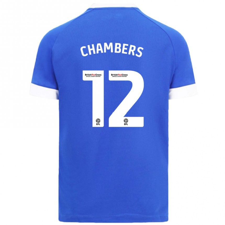 Vaikiškas Calum Chambers #12 Dangaus Mėlyna Namų Marškinėliai 2024/25 T-Shirt