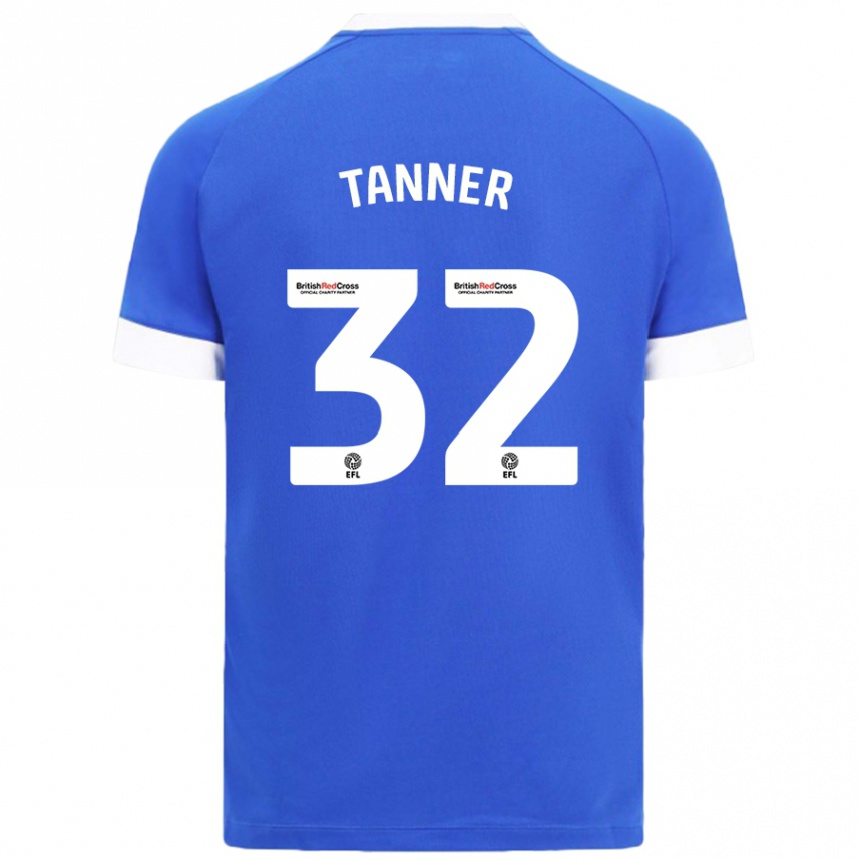 Vaikiškas Ollie Tanner #32 Dangaus Mėlyna Namų Marškinėliai 2024/25 T-Shirt