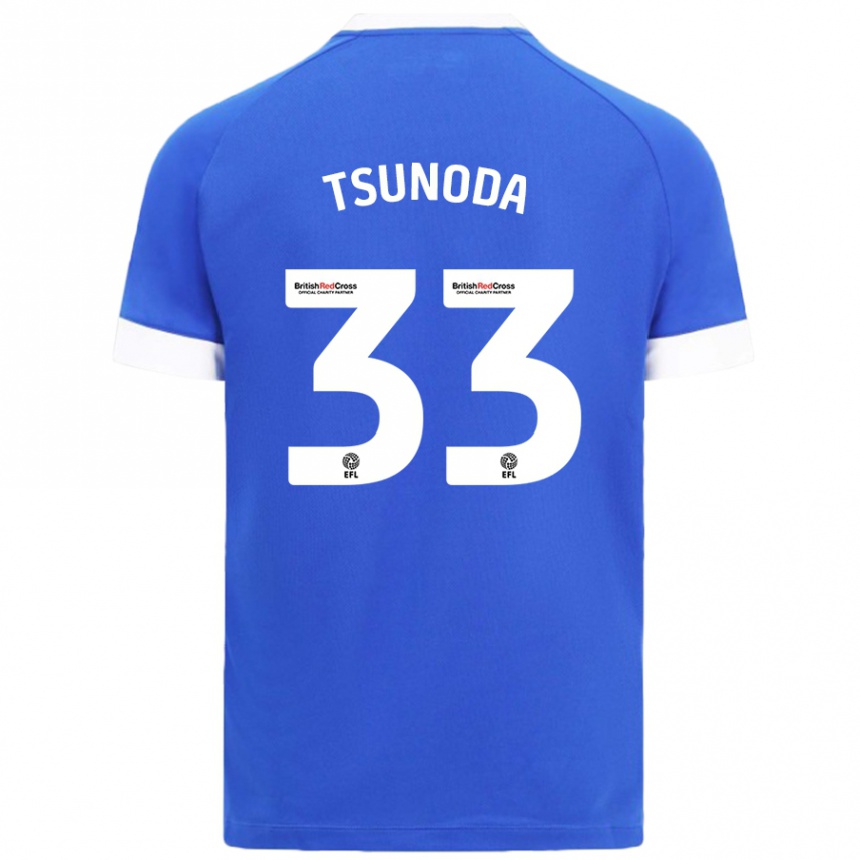 Vaikiškas Ryotaro Tsunoda #33 Dangaus Mėlyna Namų Marškinėliai 2024/25 T-Shirt