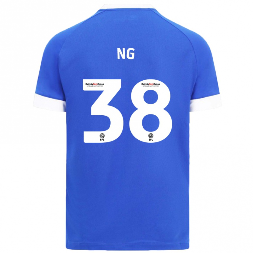 Vaikiškas Perry Ng #38 Dangaus Mėlyna Namų Marškinėliai 2024/25 T-Shirt