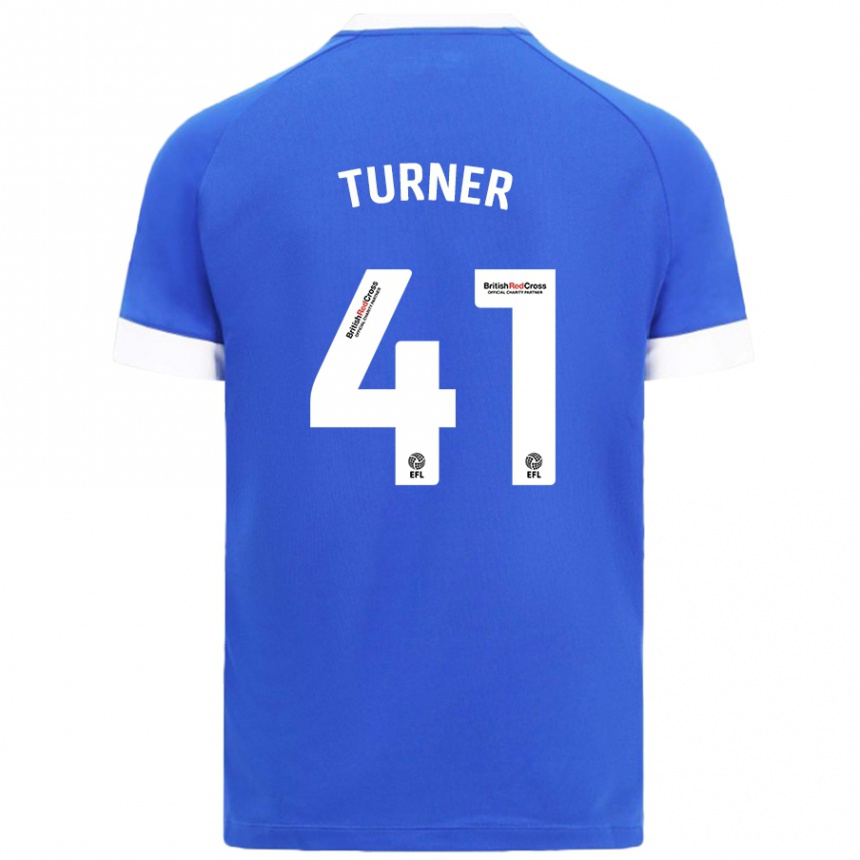 Vaikiškas Matthew Turner #41 Dangaus Mėlyna Namų Marškinėliai 2024/25 T-Shirt