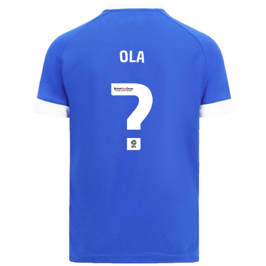 Vaikiškas Daniel Ola #0 Dangaus Mėlyna Namų Marškinėliai 2024/25 T-Shirt