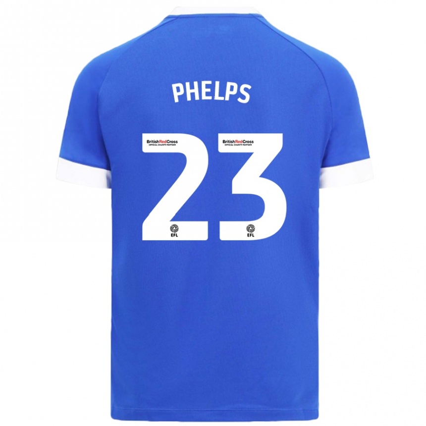 Vaikiškas Anna Phelps #23 Dangaus Mėlyna Namų Marškinėliai 2024/25 T-Shirt