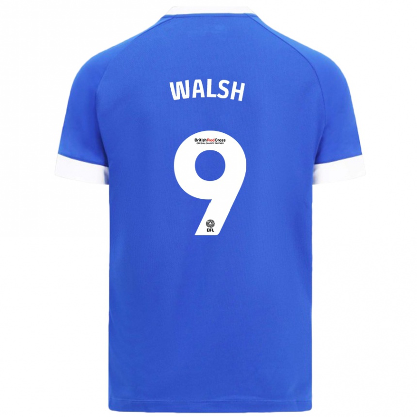 Vaikiškas Catherine Walsh #9 Dangaus Mėlyna Namų Marškinėliai 2024/25 T-Shirt