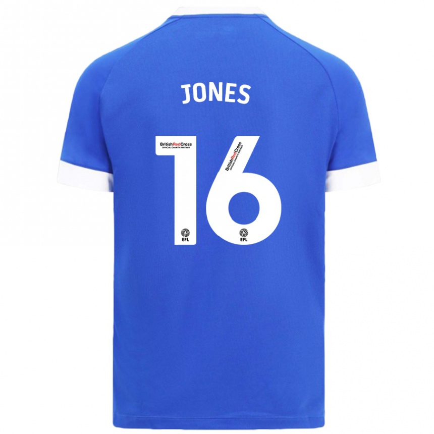 Vaikiškas Ellie Jones #16 Dangaus Mėlyna Namų Marškinėliai 2024/25 T-Shirt