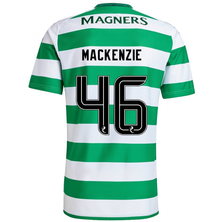 Vaikiškas Magnus Mackenzie #46 Žalia Balta Namų Marškinėliai 2024/25 T-Shirt