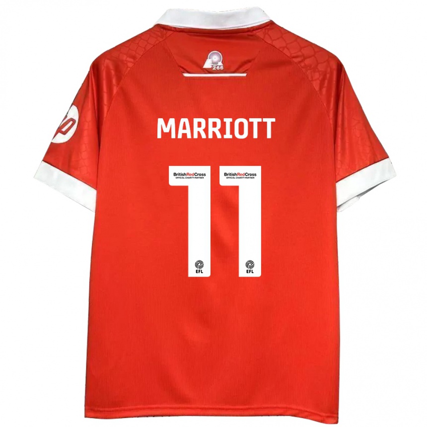 Vaikiškas Jack Marriott #11 Raudona Balta Namų Marškinėliai 2024/25 T-Shirt