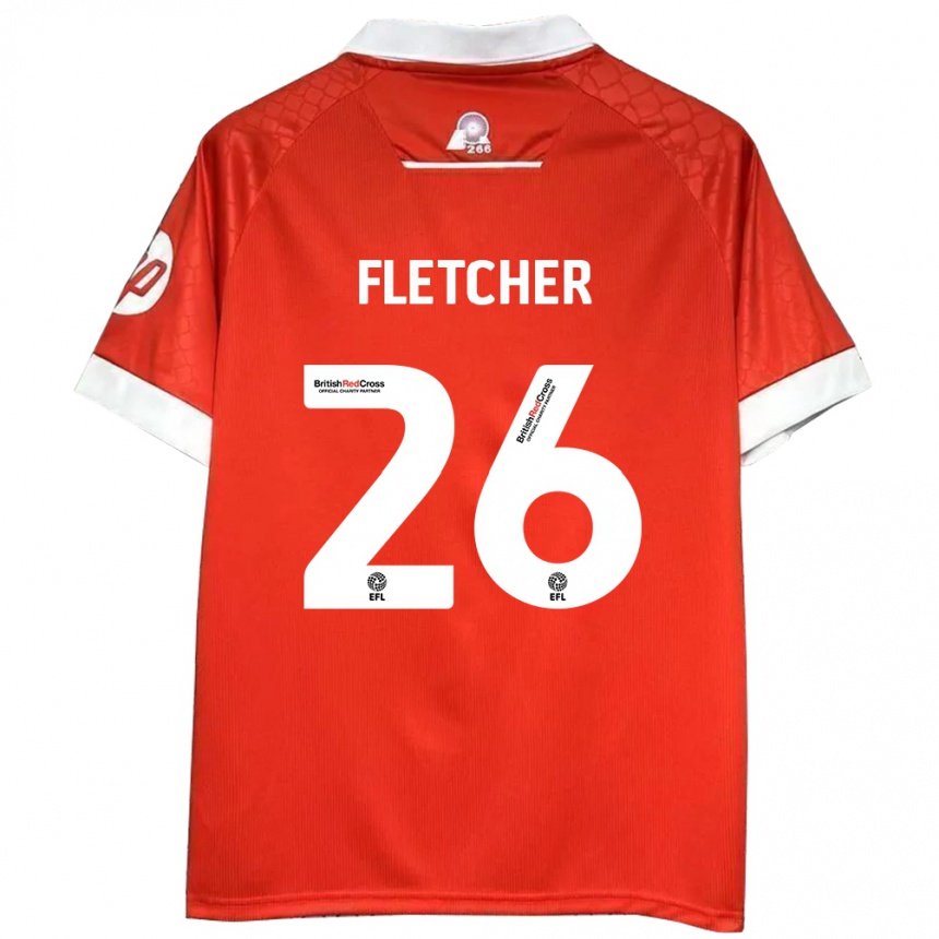 Vaikiškas Steven Fletcher #26 Raudona Balta Namų Marškinėliai 2024/25 T-Shirt