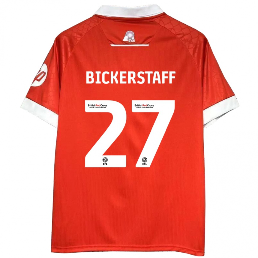 Vaikiškas Jake Bickerstaff #27 Raudona Balta Namų Marškinėliai 2024/25 T-Shirt