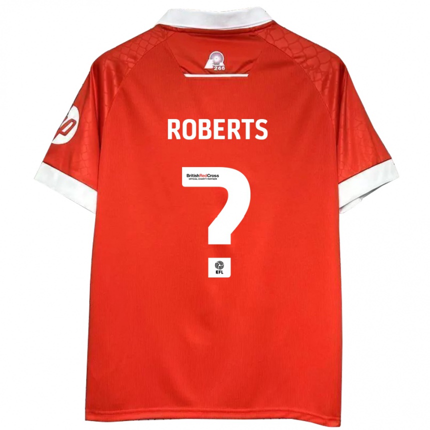 Vaikiškas Hari Roberts #0 Raudona Balta Namų Marškinėliai 2024/25 T-Shirt