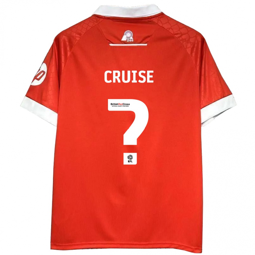 Vaikiškas George Cruise #0 Raudona Balta Namų Marškinėliai 2024/25 T-Shirt