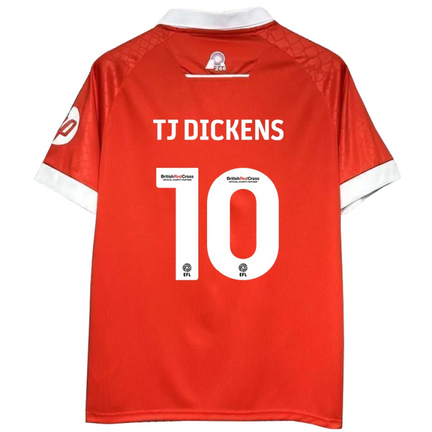 Vaikiškas Tonicha Tj Dickens #10 Raudona Balta Namų Marškinėliai 2024/25 T-Shirt