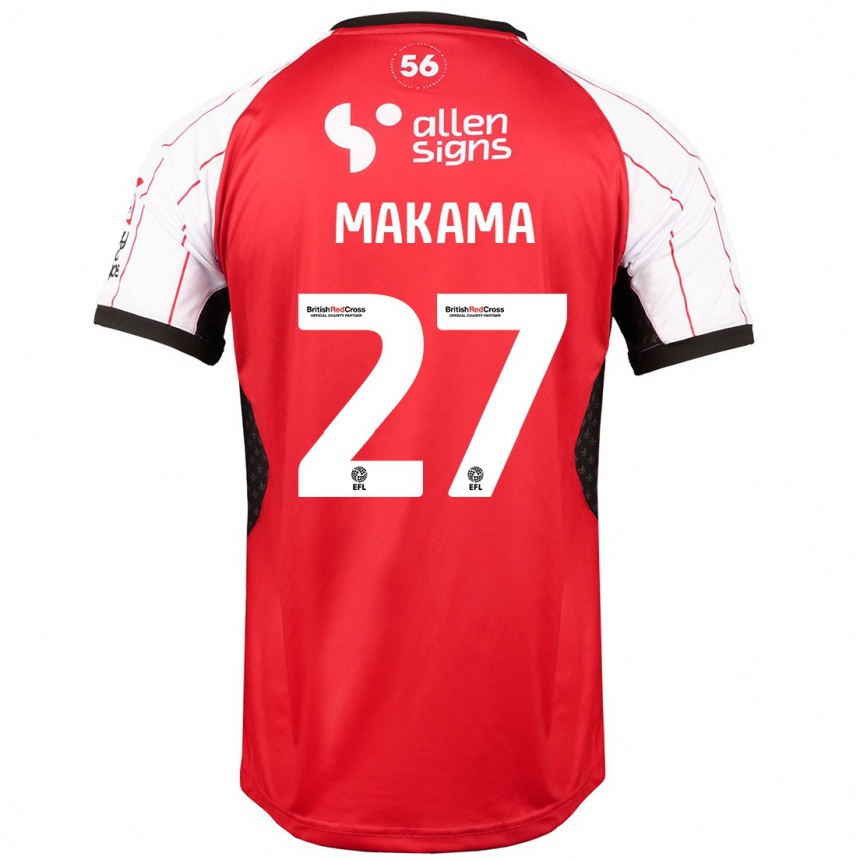 Vaikiškas Jovon Makama #27 Baltas Namų Marškinėliai 2024/25 T-Shirt