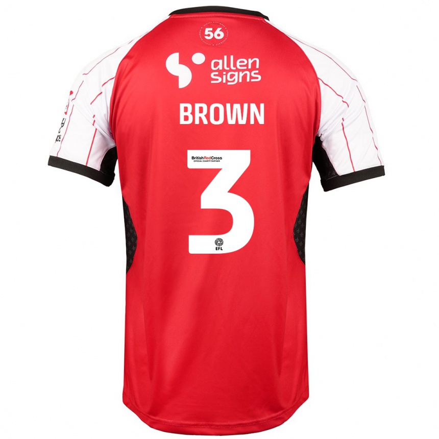 Vaikiškas Jaden Brown #3 Baltas Namų Marškinėliai 2024/25 T-Shirt