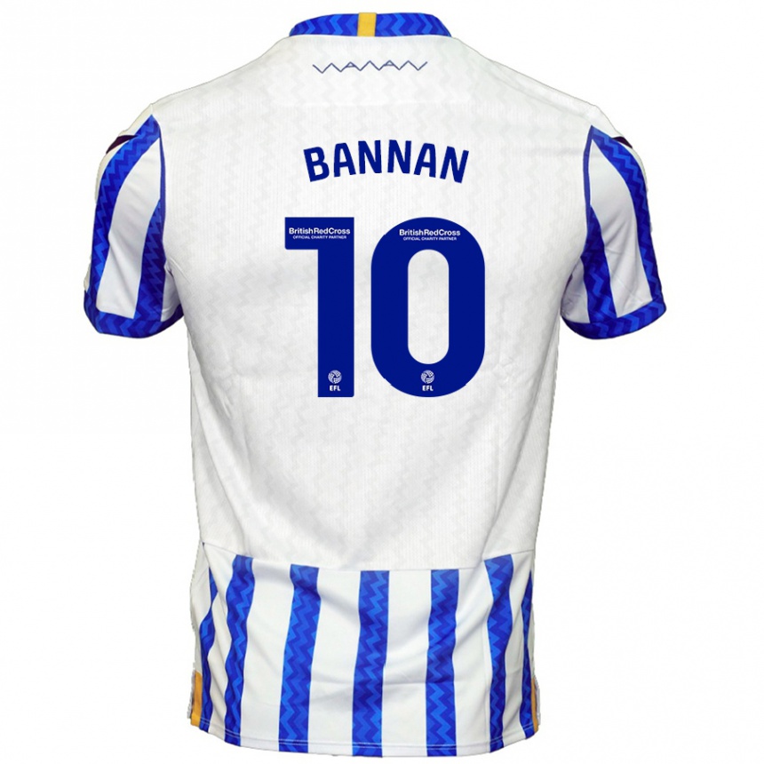 Vaikiškas Barry Bannan #10 Mėlyna Balta Namų Marškinėliai 2024/25 T-Shirt