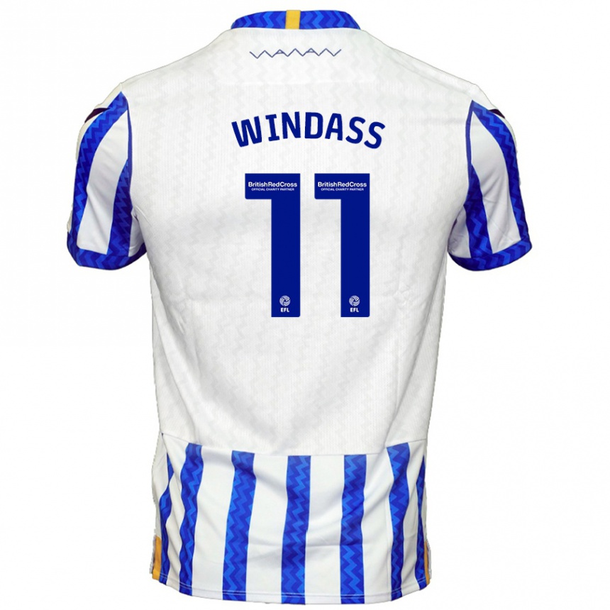 Vaikiškas Josh Windass #11 Mėlyna Balta Namų Marškinėliai 2024/25 T-Shirt