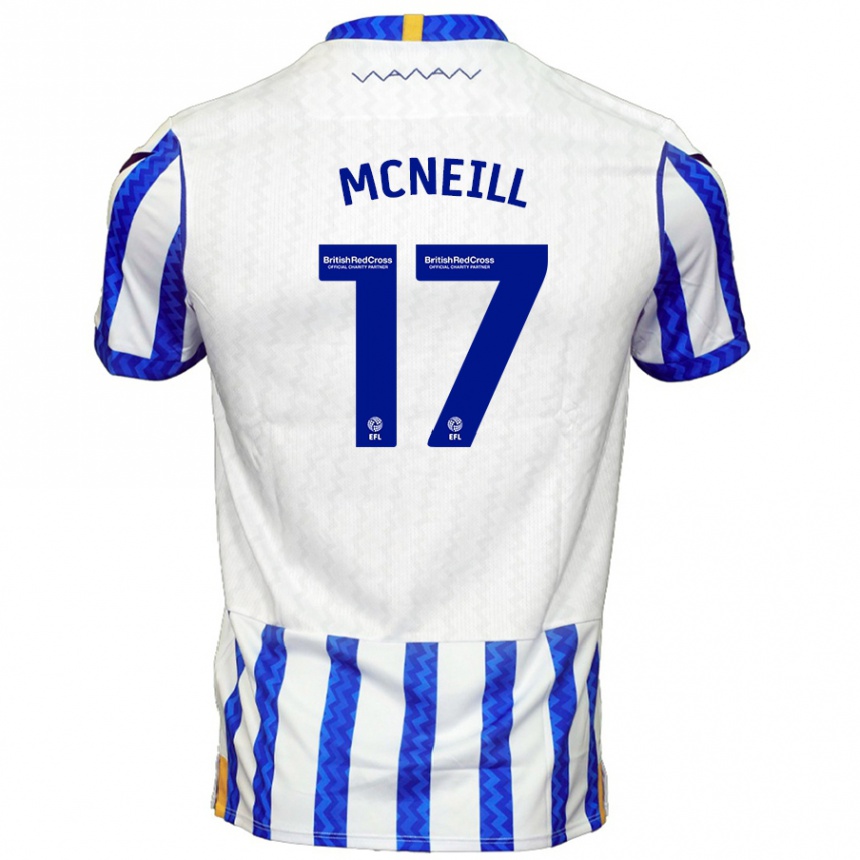 Vaikiškas Charlie Mcneill #17 Mėlyna Balta Namų Marškinėliai 2024/25 T-Shirt