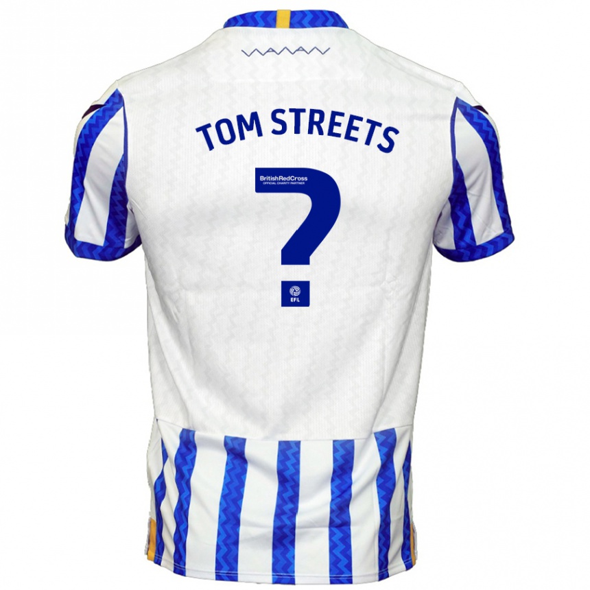 Vaikiškas Tom Streets #0 Mėlyna Balta Namų Marškinėliai 2024/25 T-Shirt