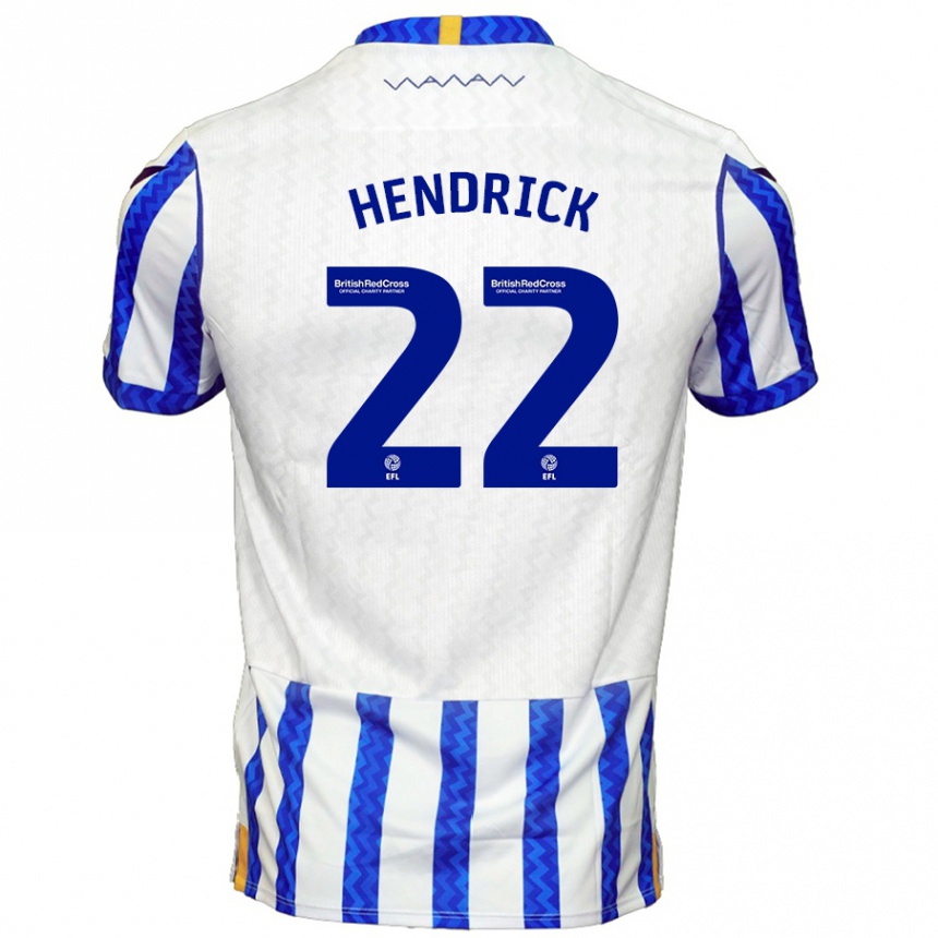 Vaikiškas Jeff Hendrick #22 Mėlyna Balta Namų Marškinėliai 2024/25 T-Shirt