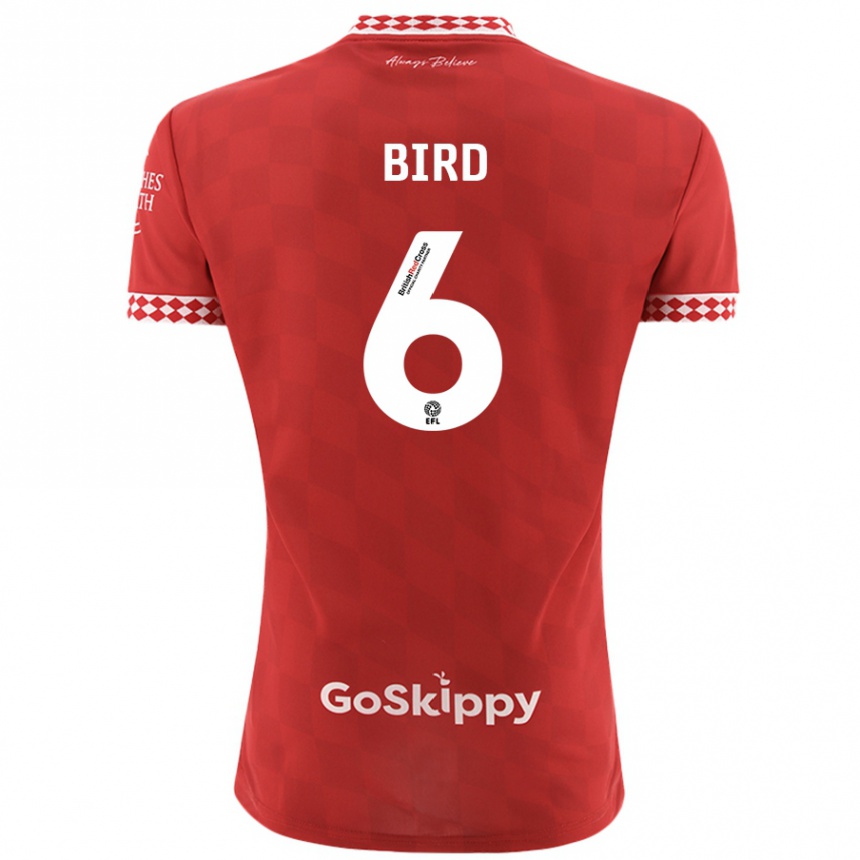 Vaikiškas Max Bird #6 Raudona Namų Marškinėliai 2024/25 T-Shirt