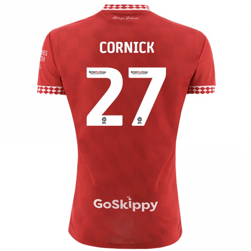 Vaikiškas Harry Cornick #27 Raudona Namų Marškinėliai 2024/25 T-Shirt