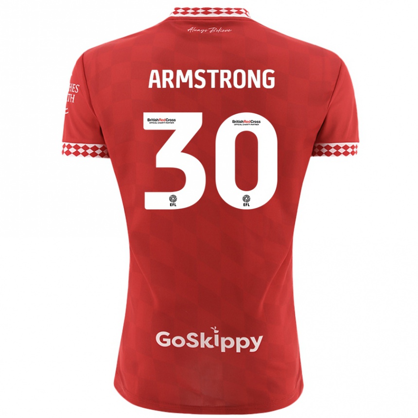 Vaikiškas Sinclair Armstrong #30 Raudona Namų Marškinėliai 2024/25 T-Shirt