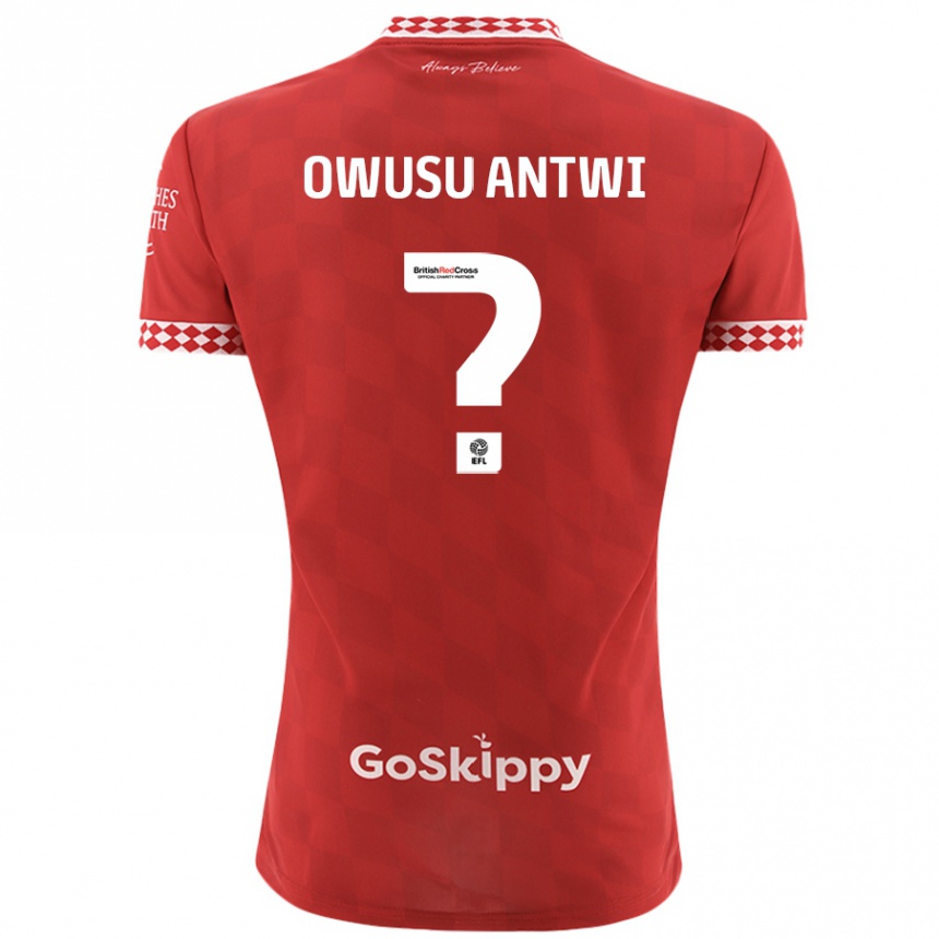 Vaikiškas Filbert Owusu-Antwi #0 Raudona Namų Marškinėliai 2024/25 T-Shirt