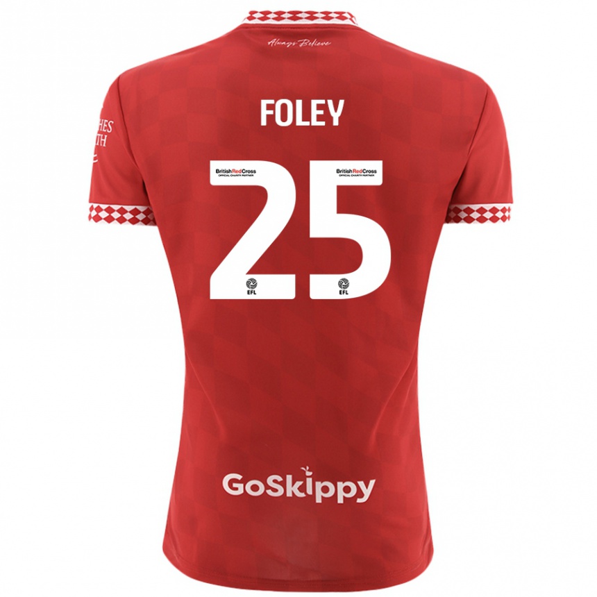 Vaikiškas Erin Foley #25 Raudona Namų Marškinėliai 2024/25 T-Shirt