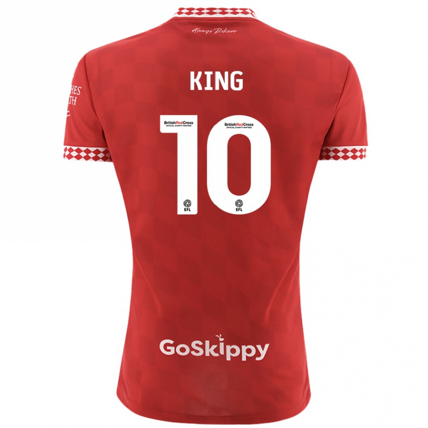 Vaikiškas Andy King #10 Raudona Namų Marškinėliai 2024/25 T-Shirt