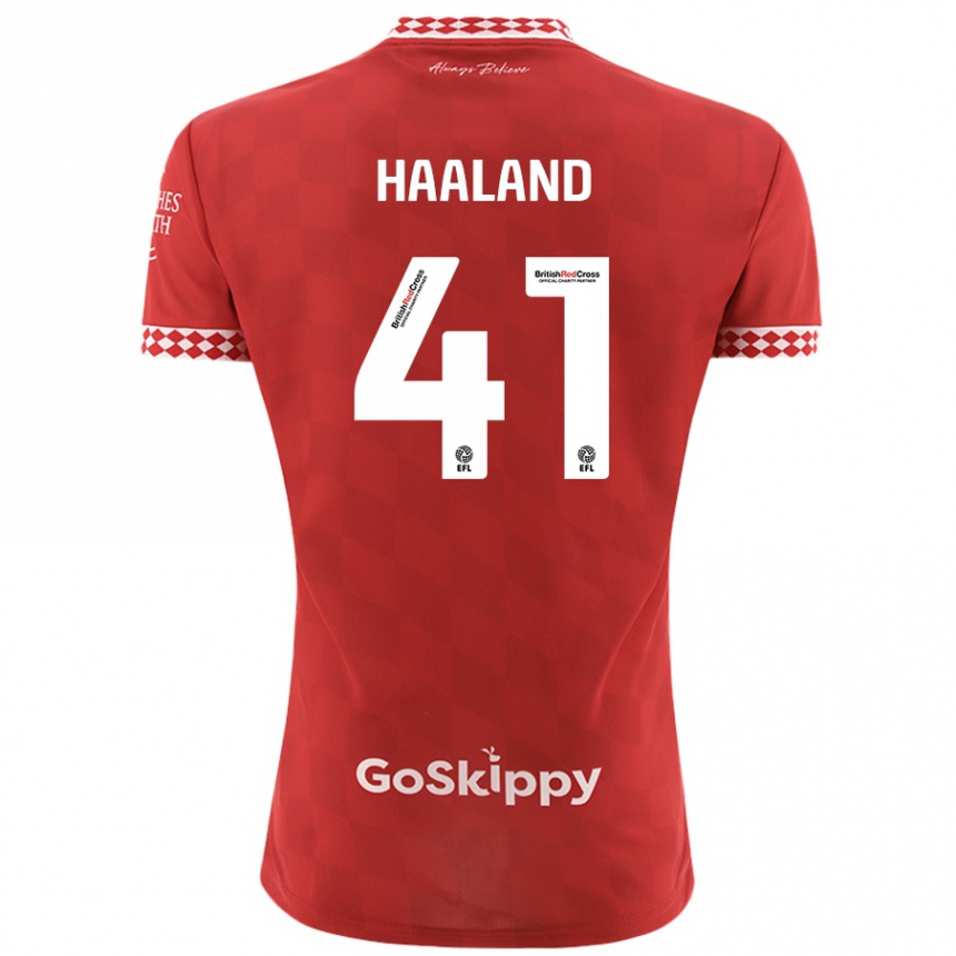 Vaikiškas Benedicte Haaland #41 Raudona Namų Marškinėliai 2024/25 T-Shirt